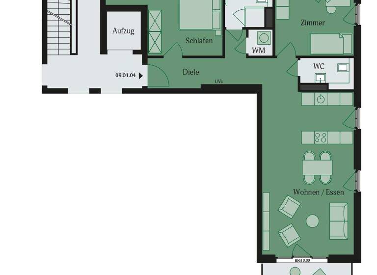 Wohnung zur Miete - Erstbezug 1.400 € 3 Zimmer 87,1 m² Bischof-Ketteler-Str. 24 Lämmerspiel Mühlheim 63165