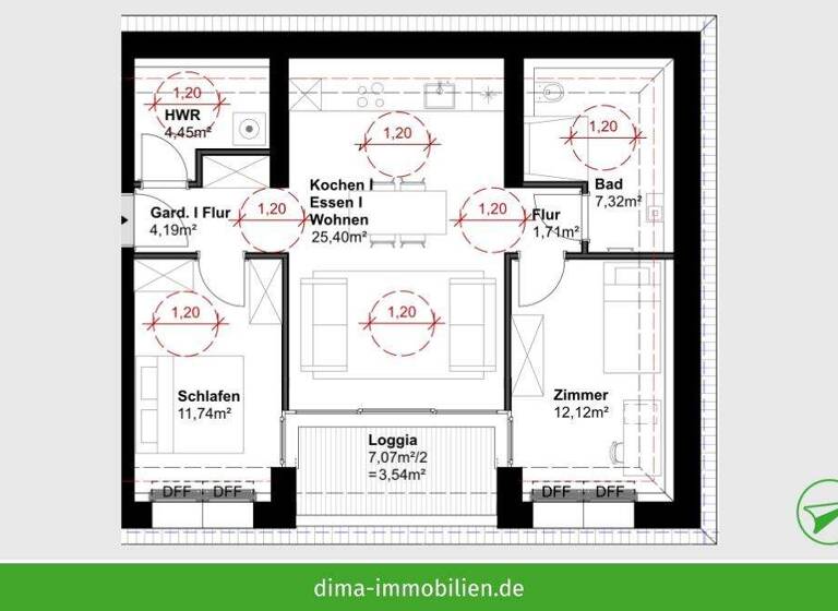 Wohnung zum Kauf 412.250 € 3 Zimmer 70,5 m² 4. Geschoss frei ab sofort Naumburger Straße 36 Plagwitz Leipzig 04229