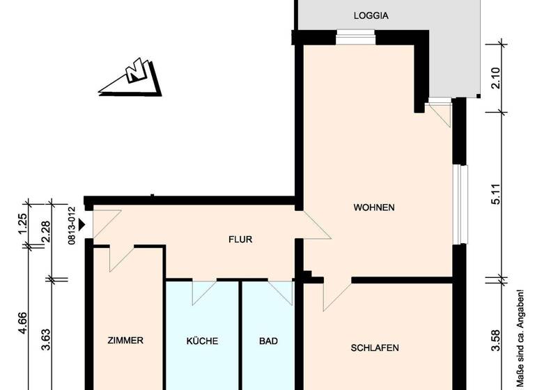Wohnung zur Miete 878 € 2,5 Zimmer 88,7 m² 2. Geschoss frei ab 16.03.2026 Scheffelstr. 2 Ratzeburg 23909