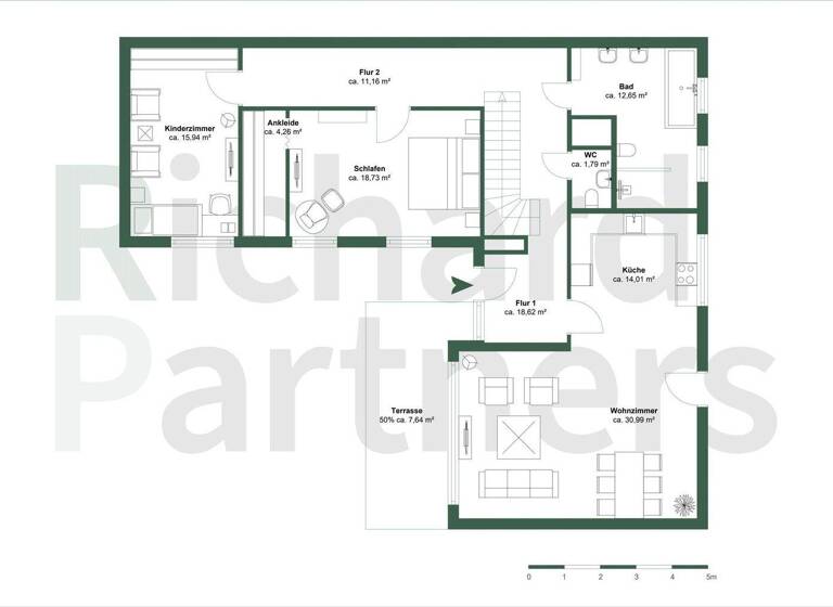Reihenendhaus zum Kauf 1.950.000 € 6 Zimmer 241 m² 322 m² Grundstück Ottobrunn 85521