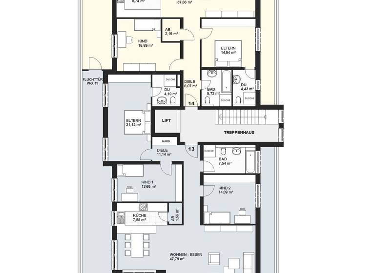 Wohnung zum Kauf 1.114.490 € 4 Zimmer 171,5 m²<br/>Wohnfläche 01.12.2027<br/>Verfügbarkeit Lörrach Lörrach 79539