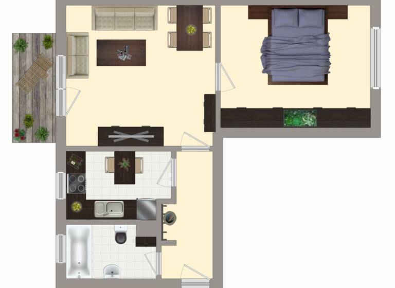 Wohnung zur Miete 316 € 2 Zimmer 48,6 m² EG Steigerstraße 18 Merseburg 06217