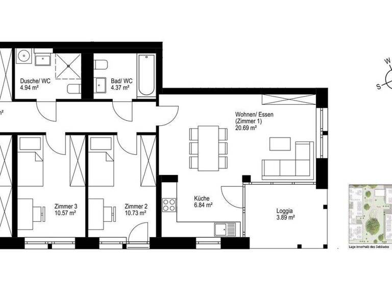 Wohnung zum Kauf - Erstbezug provisionsfrei 698.000 € 4 Zimmer 93 m² Haslach Freiburg 79115