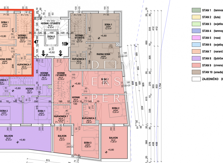 Wohnung zum Kauf 252.525 € 3 Zimmer 68 m² 2. Geschoss Povljana 23249