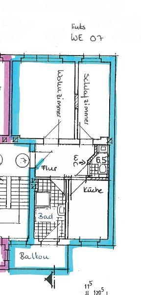 Wohnung zum Kauf 135.000 € 2 Zimmer 54 m²<br/>Wohnfläche 3.<br/>Geschoss Leipziger Platz 3 Krämpfervorstadt Erfurt 99085