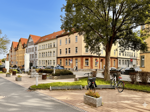 Wohnung zur Miete 540 € 3 Zimmer 76,1 m² Geschoss 1/4 frei ab sofort Dr.-Robert-Koch-Straße 17 Arnstadt Arnstadt 99310