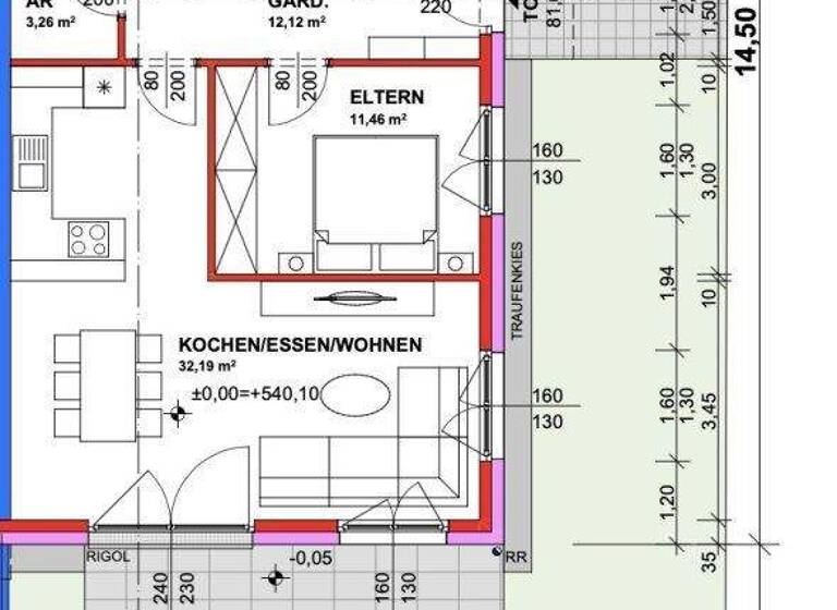 Wohnung zum Kauf - Erstbezug provisionsfrei 455.000 € 3 Zimmer 81,1 m² EG Perwang am Grabensee 5166