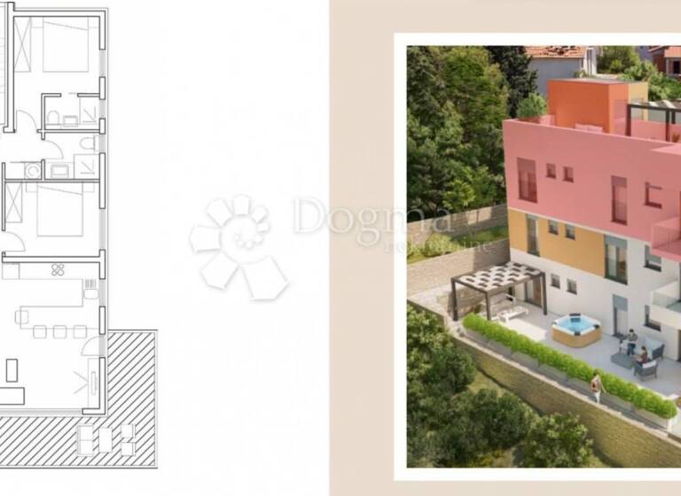 Wohnung zum Kauf 450.000 € 3 Zimmer 80 m² 2. Geschoss Trogir