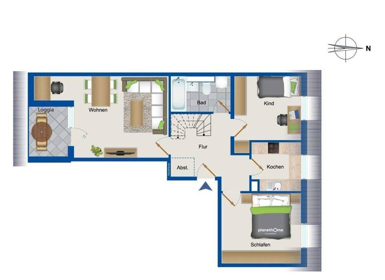 Maisonette zum Kauf 548.000 € 4,5 Zimmer 88,6 m² 2. Geschoss Ramersdorf-Perlach München 81739