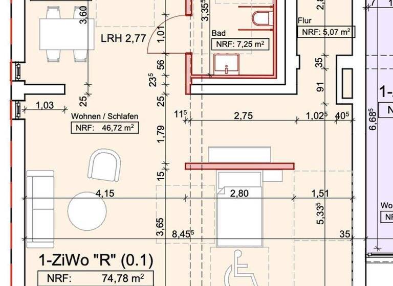 Wohnung zur Miete 1.100 € 2 Zimmer 80 m² Oppenheim 55276