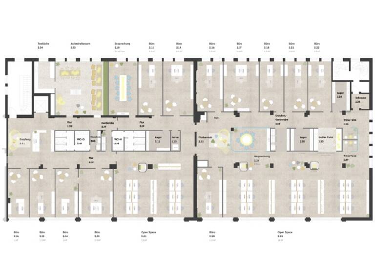 Büro-/Praxisfläche zur Miete 11 € ab 324 m²<br/>Teilbarkeit Pennenfeld Bonn 53177