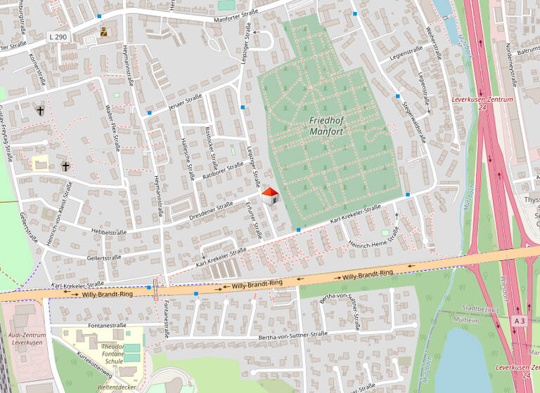 Wohnung zur Miete auf Zeit 1.790 € 3 Zimmer 85 m² frei ab sofort Wiesdorf Leverkusen 51373