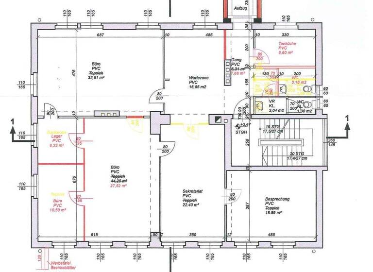 Praxis zur Miete 1.920 € 6 Zimmer Tulln an der Donau 3430
