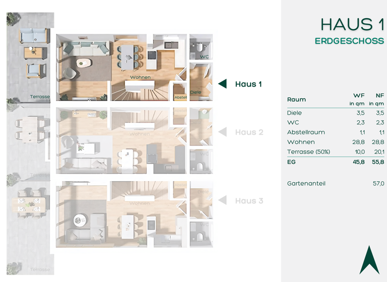 Reihenendhaus zum Kauf - Erstbezug provisionsfrei 945.000 € 5 Zimmer 112 m² 149 m² Grundstück frei ab 01.04.2027 Baldham Vaterstetten 85598