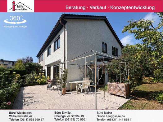 Doppelhaushälfte zum Kauf 715.000 € 4,5 Zimmer 150 m² 480,5 m² Grundstück Eltville Eltville am Rhein 65343