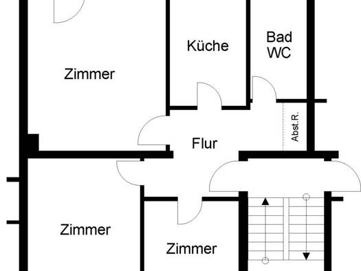 Wohnung zur Miete 498 € 3 Zimmer 68,7 m² EG frei ab 01.06.2026 Ludwigstraße 65 St. Lorenz Nord Lübeck 23554