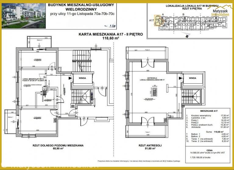Maisonette zum Kauf - Erstbezug 407.000 € 4 Zimmer 118,6 m² 2. Geschoss frei ab sofort Swinoujscie [Swinemünde] 72-600