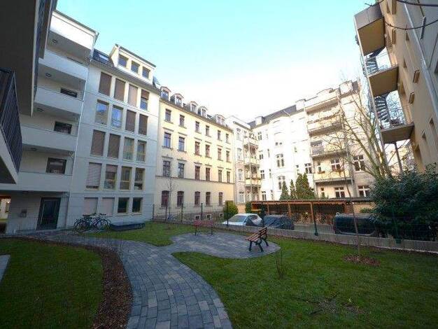 Wohnung zur Miete 1.598 € 4 Zimmer 93,9 m² 3. Geschoss Floßplatz 25 Zentrum-Süd Leipzig 04107