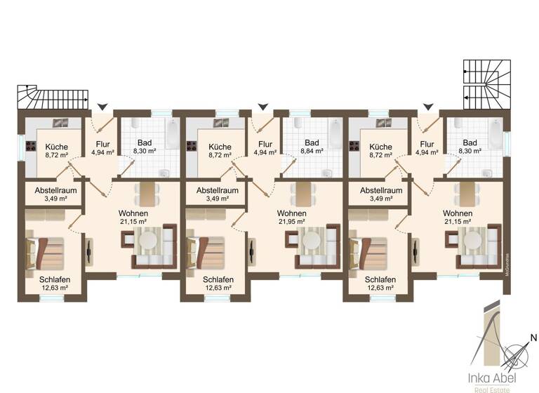 Haus zum Kauf 1.280.000 € 24 Zimmer 724 m² 1.920 m² Grundstück Magdeburger Str. 73 und 75 Haldensleben 39340
