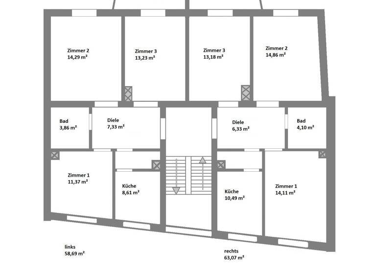 Wohnung zur Miete 380 € 13,2 m²<br/>Wohnfläche 2.<br/>Geschoss Neubaustr. 50/52 Altstadt Würzburg 97070