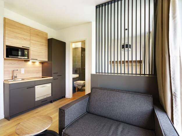 Wohnung zur Miete Wohnen auf Zeit 1.295 € 1 Zimmer 26 m² frei ab 01.01.2026 Platz der Vereinten Nationen 22 A Friedrichshain Berlin 10249
