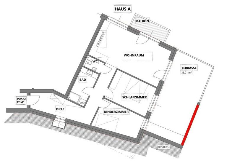 Terrassenwohnung zum Kauf 449.000 € 3 Zimmer 77 m² Fügen / Hochfügen 6263