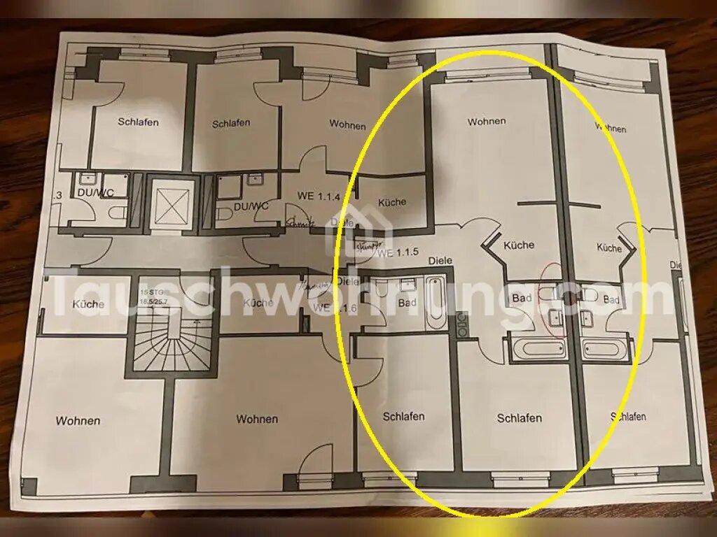 Wohnung zur Miete Tauschwohnung 755 € 2 Zimmer 55 m²<br/>Wohnfläche 2.<br/>Geschoss Oberbilk Düsseldorf 40227