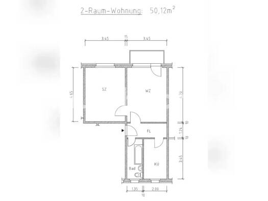 Wohnung zur Miete Tauschwohnung 368 € 2 Zimmer 50 m² 3. Geschoss Hansaviertel Rostock 18059