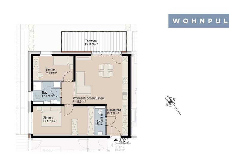 Wohnung zum Kauf - Erstbezug 3 Zimmer 70 m² Oberperfuss 6173