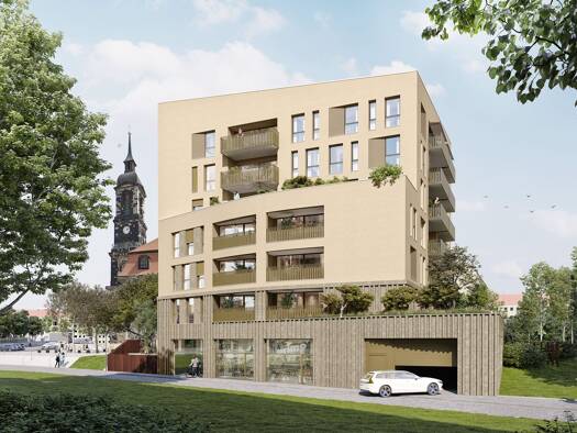 Wohnung zum Kauf - Erstbezug provisionsfrei 913.520 € 5 Zimmer 120 m² Geschoss 7/7 frei ab 30.12.2028 Rosenstraße Wilsdruffer Vorstadt/Seevorstadt-West Dresden 01067
