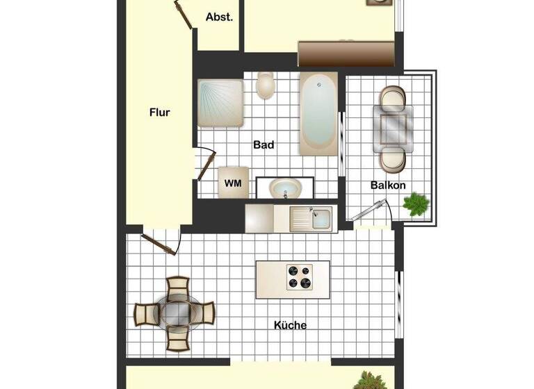 Wohnung zum Kauf 520.000 € 2 Zimmer 72 m² 2. Geschoss Uhlenhorst Hamburg 22081