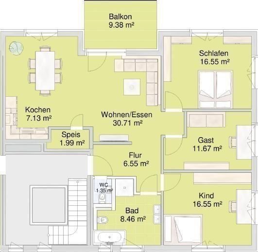 Wohnung zum Kauf provisionsfrei 599.000 € 4 Zimmer 108 m²<br/>Wohnfläche 1.<br/>Geschoss ab sofort<br/>Verfügbarkeit Nürnberg 90469