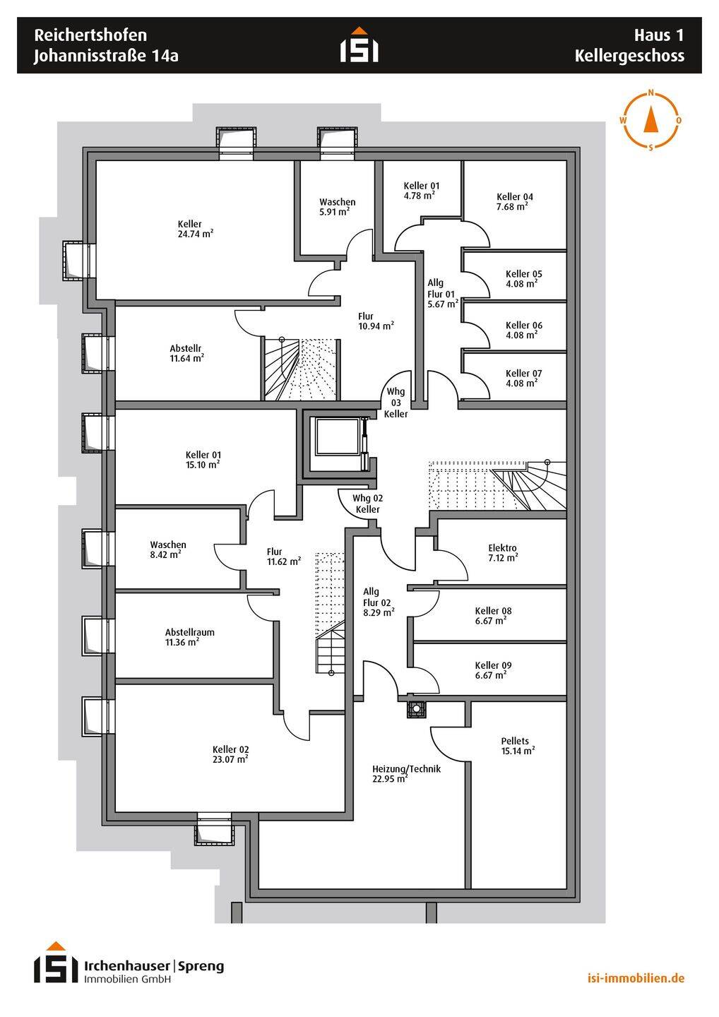 Immobilie in Reichertshofen - Reichertshofen! 4-ZKB DG-Whg. mit 18 m² Dachterrasse, FBH, elektr. Rollläden, Videosprech., Keller! - Bild 4