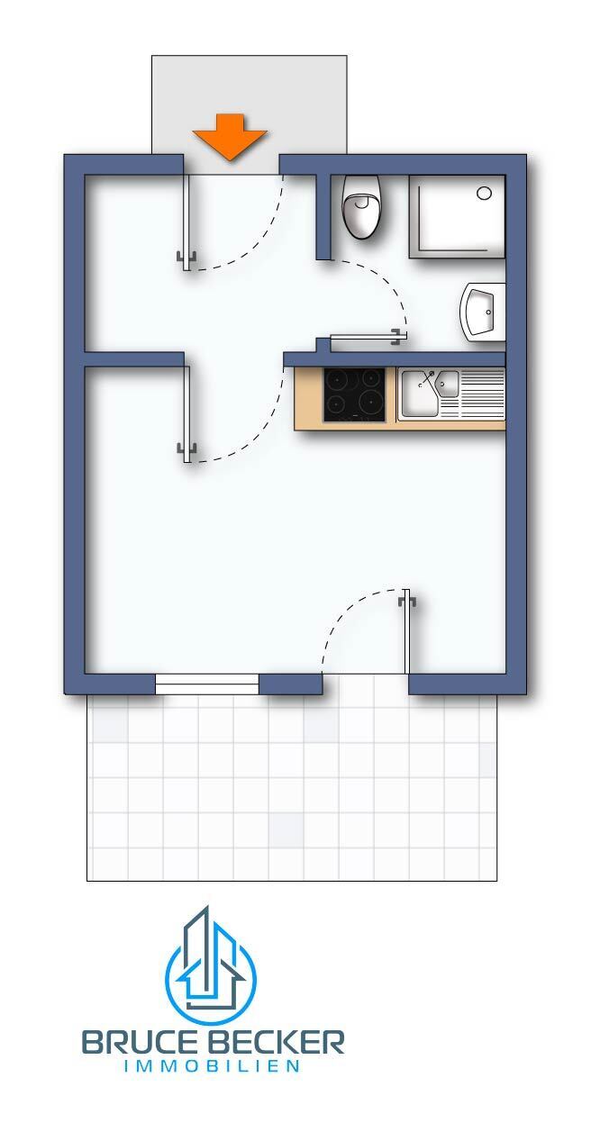 Wohnung zum Kauf 135.000 € 1 Zimmer 38,6 m²<br/>Wohnfläche 1.<br/>Geschoss Leipziger Vorstadt (Mittlerer Hecht) Dresden 01097