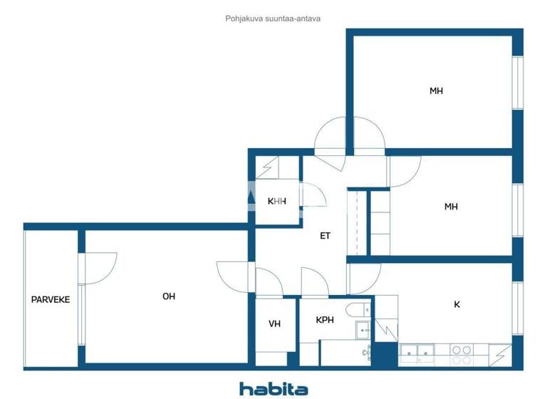 Studio zum Kauf 39.990 € 3 Zimmer 72,5 m² 4. Geschoss Saarijärventie 13 Kuopio 70460
