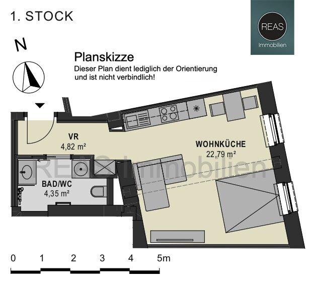 Wohnung zum Kauf 199.000 € 1 Zimmer 32 m²<br/>Wohnfläche 1.<br/>Geschoss Wien,Ottakring 1160