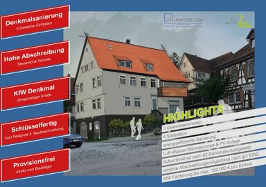 Bürogebäude zum Kauf provisionsfrei als Kapitalanlage geeignet 1.350.000 € 12 Zimmer 313 m² Grundstück Neuhausen Metzingen 72555