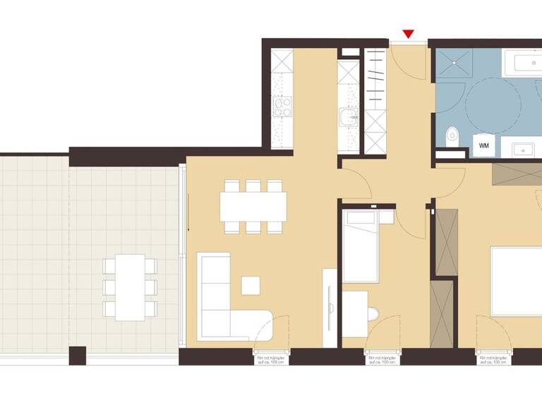 Terrassenwohnung zum Kauf - Erstbezug 661.000 € 3 Zimmer 72,7 m² 2. Geschoss Nachbauerstraße 7 Dornbirn 6850