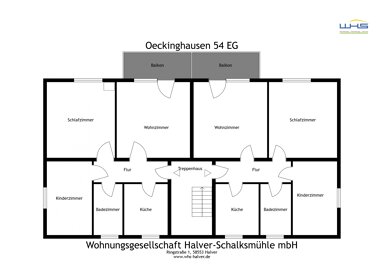 Wohnung zur Miete 356 € 3 Zimmer 58,8 m² EG Oeckinghausen 54 Carthausen Halver 58553