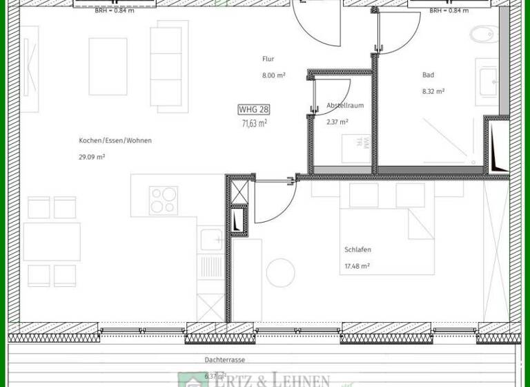 Wohnung zur Miete - Erstbezug 850 € 2 Zimmer 71,6 m²<br/>Wohnfläche ab sofort<br/>Verfügbarkeit Wittlich Wittlich 54516