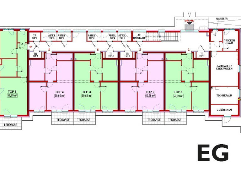 Wohnung zur Miete 620 € 59,9 m² Eichberger Straße 1/5 Dietmanns 3950