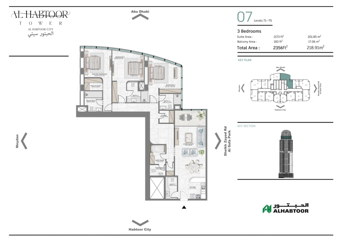 Wohnung zum Kauf 2.011.927 € 4 Zimmer 219 m²<br/>Wohnfläche 01.12.2026<br/>Verfügbarkeit Dubai