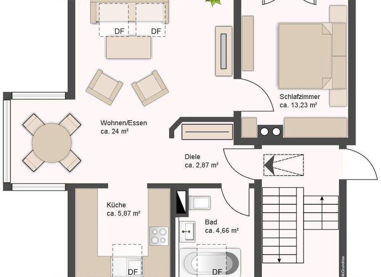 Wohnung zum Kauf 189.000 € 2 Zimmer 50 m² 2. Geschoss frei ab sofort Ay Senden 89250