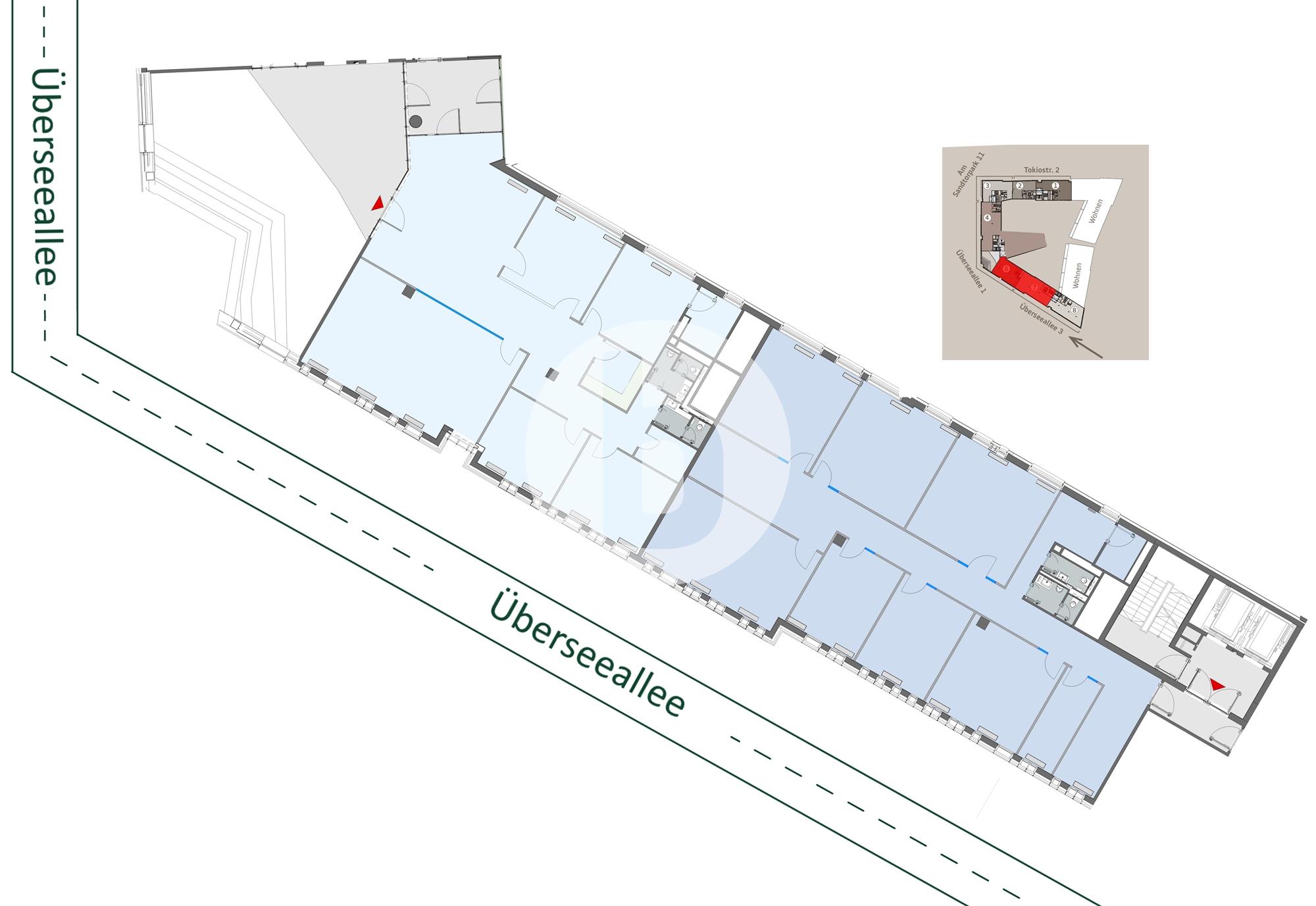 Bürogebäude zur Miete provisionsfrei 23 € 566 m²<br/>Bürofläche ab 256 m²<br/>Teilbarkeit HafenCity Hamburg 20457