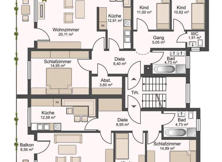 Wohnung zum Kauf 595.000 € 7 Zimmer 180,3 m² Siegsdorf 83313