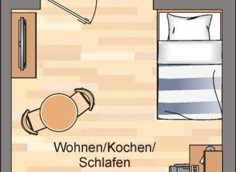 Studio zur Miete 569 € 1 Zimmer 29,8 m² 3. Geschoss Am Kaffee Quartier 21 Handelshäfen Bremen 28217