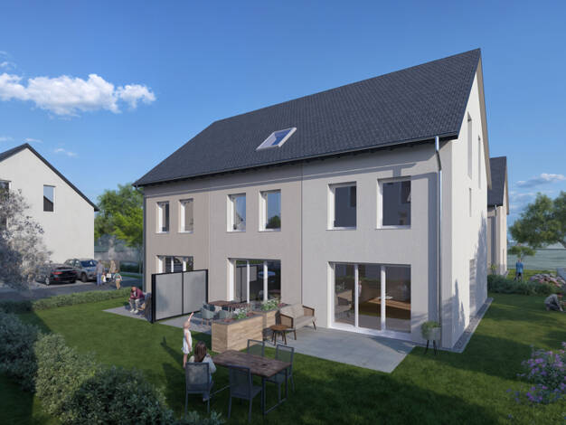 Reihenmittelhaus zum Kauf - Erstbezug 479.900 € 5,5 Zimmer 120 m² 160 m² Grundstück Am alten Bahnhof 6-8 Wolfskehlen Riedstadt / Wolfskehlen 64560
