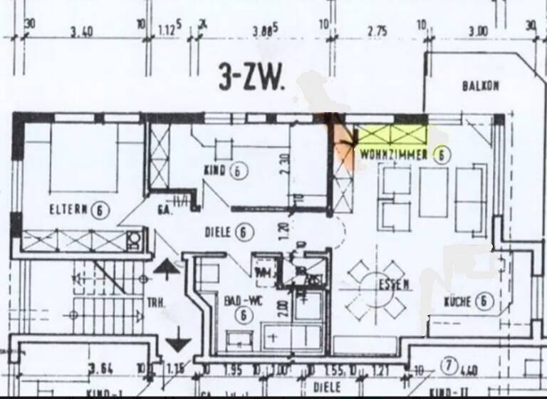 WG-Zimmer zur Miete 1.070 € 3 Zimmer 77 m² Geschoss 2/3 frei ab 15.04.2026 Terrassenstraße 1 Söllingen Pfinztal 76327