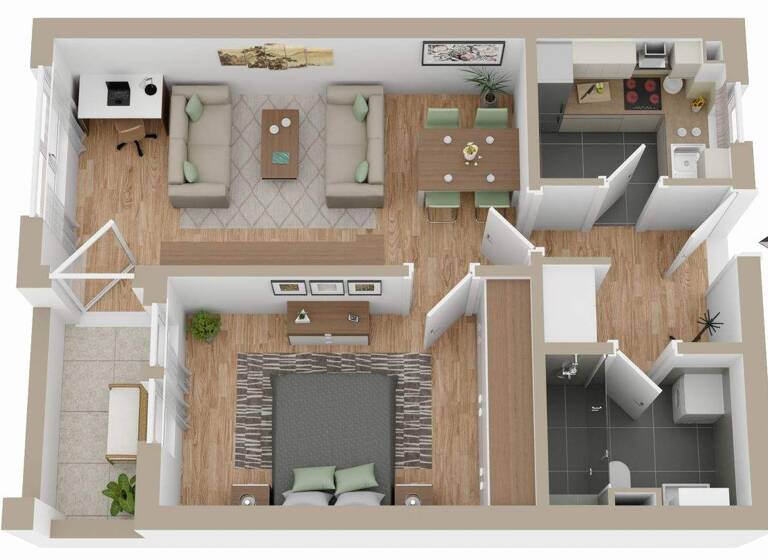 Wohnung zum Kauf 180.000 € 2 Zimmer 49,7 m² 1. Geschoss Kronshagen 24119