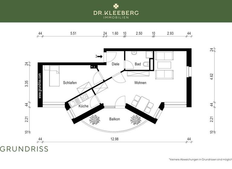 Wohnung zum Kauf 199.000 € 2 Zimmer 57 m² 1. Geschoss Roxel Münster 48161